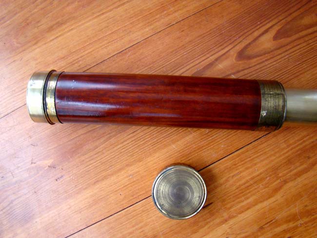 A fine 19th century mahogany barreled four-pull telescope circa 1840-1850 — image 2